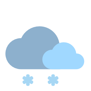 Moderate snow fall